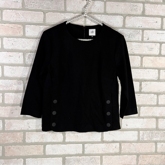 Cabi Style 3232 Black Utility Top Size S - Picture 3 of 10